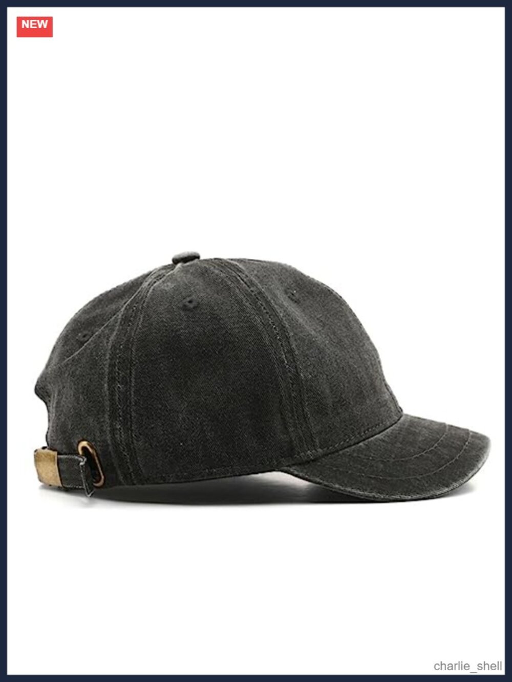 100% Cotton Unstructured Washed Distressed Dad Hat Short Brim Baseball Cap